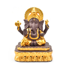 Cerâmica Golden Ganesha Incense Burner Suppler Censador de Cenário Cacho 