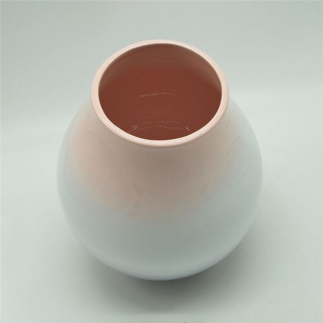 Mobiliário doméstico Decoração Vaso de Cerâmica de Mesa Decoração de Mesa Poliedrosis Azul e Vermelho Elipse Vaso de Cerâmica