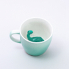 copo Inferior equipado com tartaruga de dinossauro copo de café de cerâmica copo de água xícara de chá