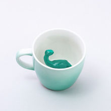 copo Inferior equipado com tartaruga de dinossauro copo de café de cerâmica copo de água xícara de chá