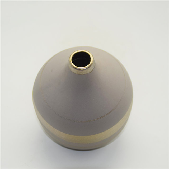 Listras douradas Estilo Rugby Colorido Dourado Amarelo Baisha Phnom Penh Estilo moderno Maquiagem dourada Vaso de cerâmica