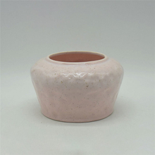 Mobiliário para casa Decoração Vaso de cerâmica de mesa Decoração de mesa Poliedrosis Vaso de cerâmica cubóide rosa