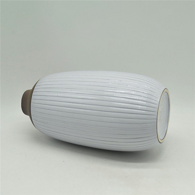 Mobiliário doméstico Decoração Vaso de cerâmica de mesa Decoração de mesa Poliedrosa Decoração de mesa Cinza Branco Cubóide Vaso de cerâmica