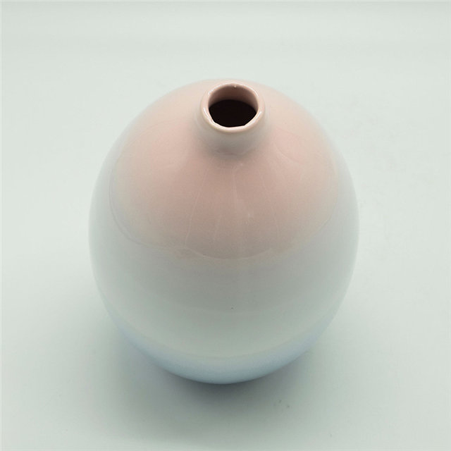 Mobiliário doméstico Decoração Vaso de Cerâmica de Mesa Decoração de Mesa Poliedrosis Azul e Vermelho Elipse Vaso de Cerâmica