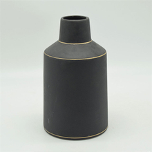 Estilo moderno pontos brancos estilo rugby colorido ouro preto alto tipo vaso de cerâmica
