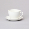 caixa de presente com logotipo personalizado caneca de café em porcelana 320 ml Preto 、 branco Combinar com prato de copo de cerâmica Conjunto de copo de café em cerâmica