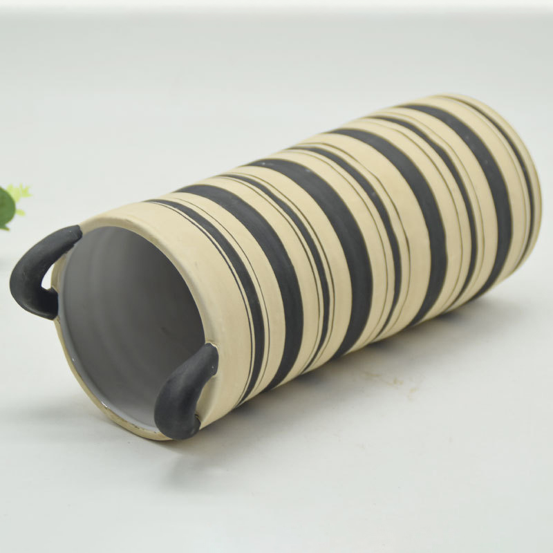 Mobiliário doméstico Decoração de Mesa O Mais Recente Esmalte Criativo Figura Geométrica Guiador Vaso de Cerâmica