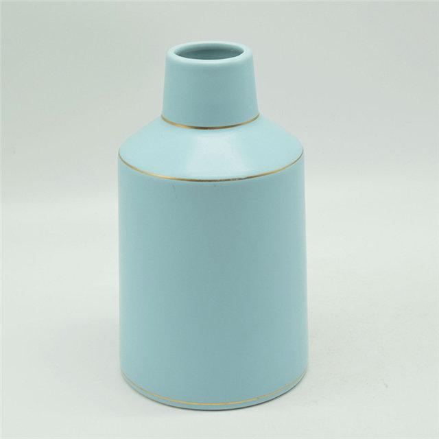 Estilo moderno Pontos brancos Rugby Estilo Colorido dourado verde Corpo alto Vaso de cerâmica