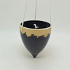 Conicalness Vasos de cerâmica em preto vendido diretamente pelos fabricantes Tipo de suspensão Vaso de flores em cerâmica