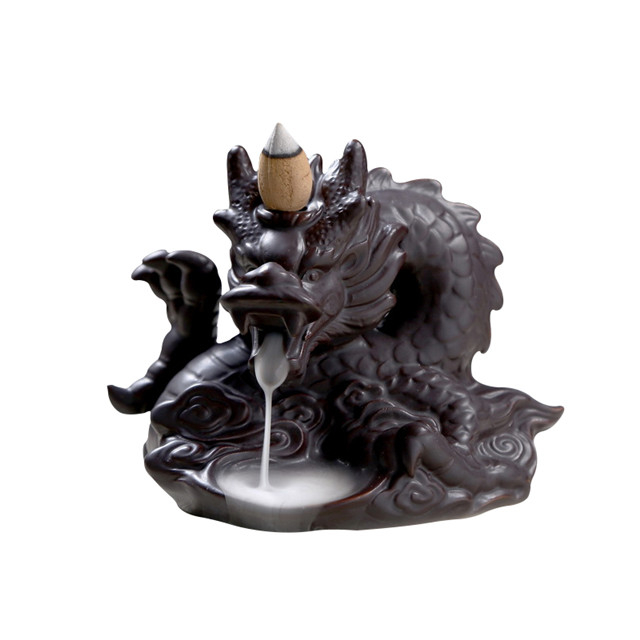 Rosca Soquete de Incenso Cachoeira Cachoeira Refluxo Incenso Garra de dragão Dedos de Cerâmica Citron Dragon Backflow Queimador de Incenso