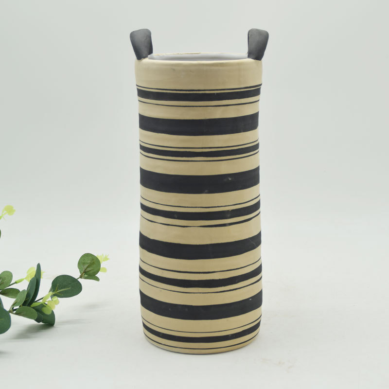 Mobiliário doméstico Decoração de Mesa O Mais Recente Esmalte Criativo Figura Geométrica Guiador Vaso de Cerâmica