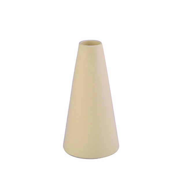 Mobiliário doméstico Decoração Vaso de cerâmica de mesa Decoração de mesa Poliedrosis Vaso de cerâmica amarelo