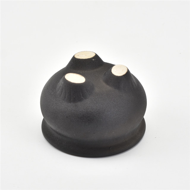 Queimador de incenso preto cerâmico do suporte do censor da fonte do casamento
