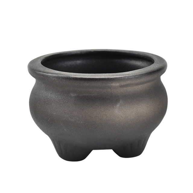 Queimador de incenso preto cerâmico do suporte do censor da fonte do casamento