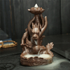 Linha Soquete de Incenso Cerâmica Cachoeira Refluxo Incenso Grande dragão Cerâmica dedos flor de cidra Queimador de Incenso de Retorno de Dragão
