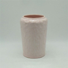 Mobiliário para casa Decoração Vaso de cerâmica de mesa Decoração de mesa Poliedrosis Vaso de cerâmica cubóide rosa