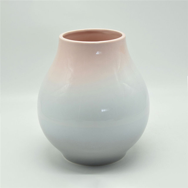 Mobiliário doméstico Decoração Vaso de Cerâmica de Mesa Decoração de Mesa Poliedrosis Azul e Vermelho Elipse Vaso de Cerâmica