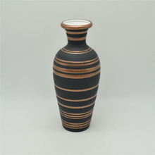 Estilo Moderno Pontos Brancos Estilo Rugby Preto Ouro Cor Vaso Cerâmico