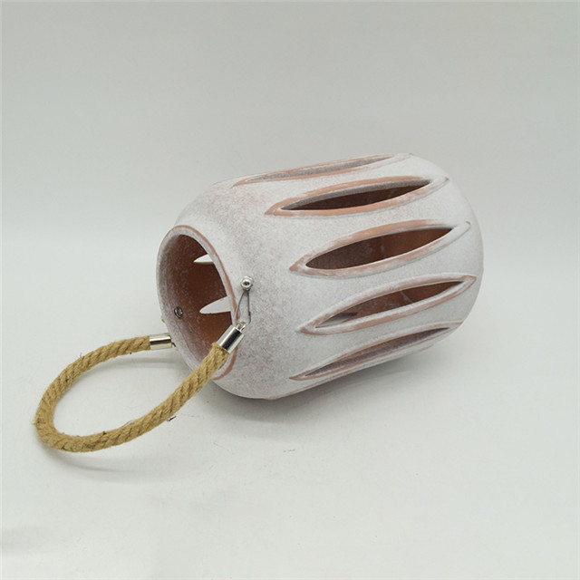 Best Selling Nova Cor Cilindro de Cerâmica Escavando Estilo Moinho de Vento Escavando Lanterna de Furacão