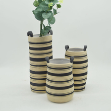 Mobiliário doméstico Decoração de Mesa O Mais Recente Esmalte Criativo Figura Geométrica Guiador Vaso de Cerâmica
