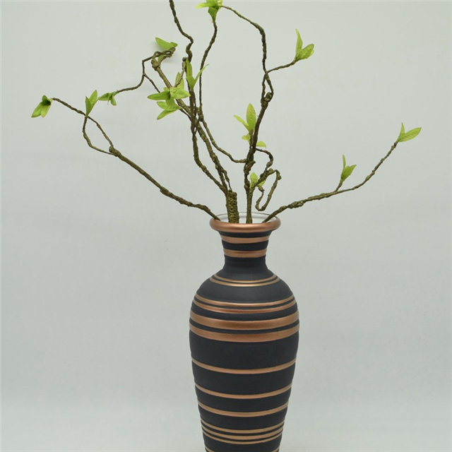 Estilo Moderno Pontos Brancos Estilo Rugby Preto Ouro Cor Vaso Cerâmico