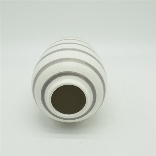 Estilo moderno pontos brancos rugby estilo vaso de cerâmica