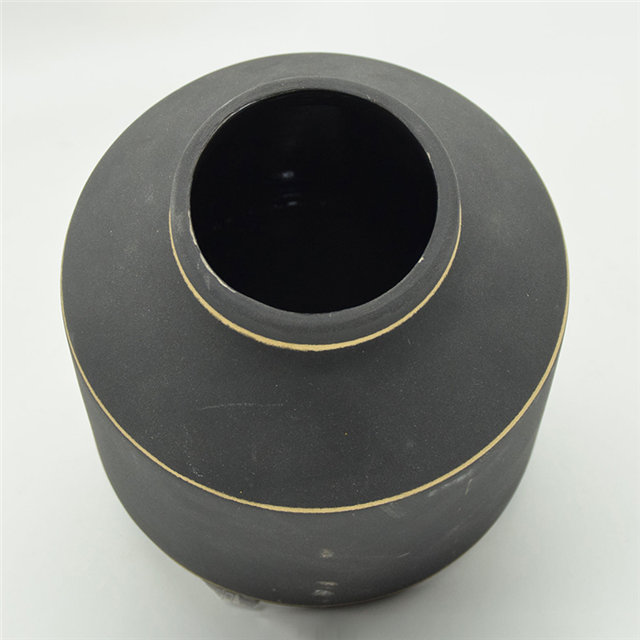 Estilo moderno pontos brancos estilo rugby colorido ouro preto alto tipo vaso de cerâmica