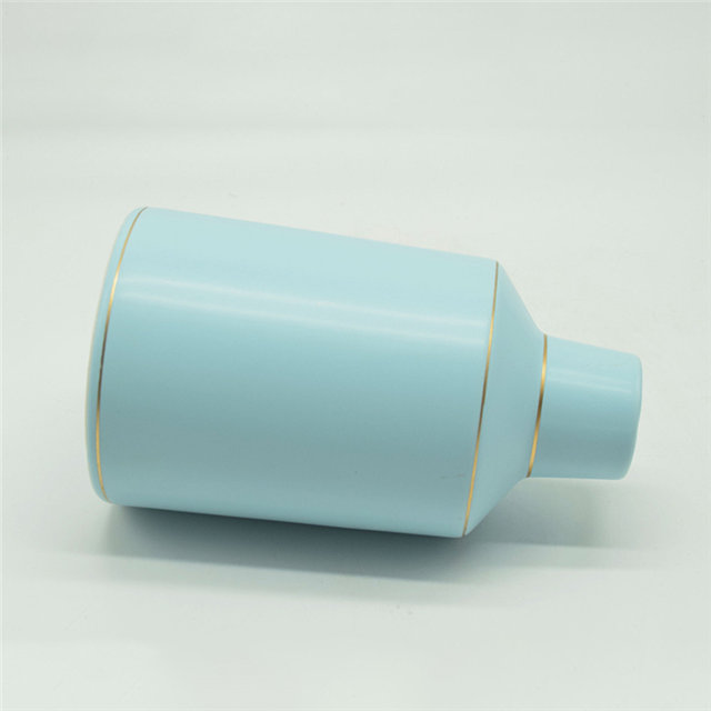 Estilo moderno Pontos brancos Rugby Estilo Colorido dourado verde Corpo alto Vaso de cerâmica