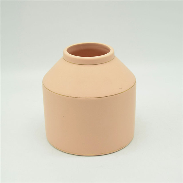 Estilo Moderno Pontos Brancos Estilo Rugby Vaso Cerâmico Rosa Colorido