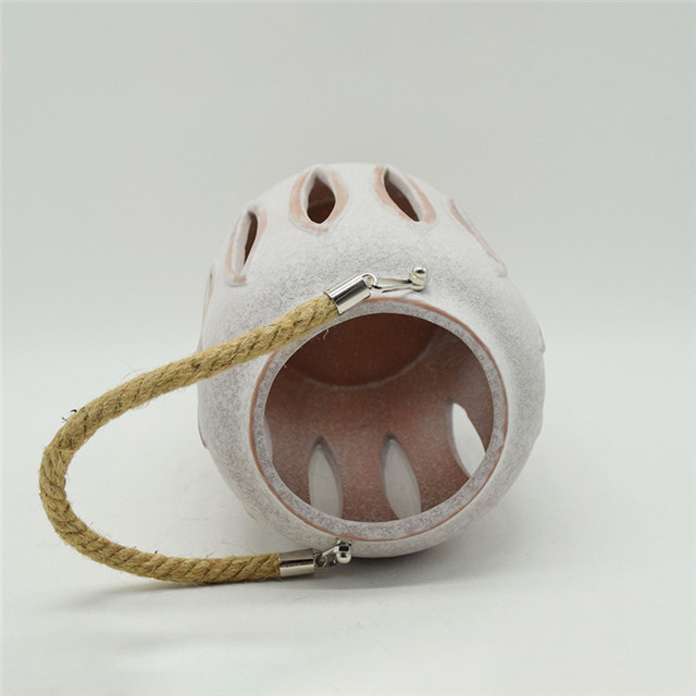 Best Selling Nova Cor Cilindro de Cerâmica Escavando Estilo Moinho de Vento Escavando Lanterna de Furacão