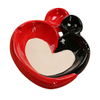 Cinzeiro de Cerâmica | Ace Of Hearts Card Cinzeiro em cerâmica coração a coração