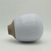 Mobiliário doméstico Decoração Vaso de cerâmica de mesa Decoração de mesa Poliedrosa Decoração de mesa Cinza Branco Vaso de cerâmica