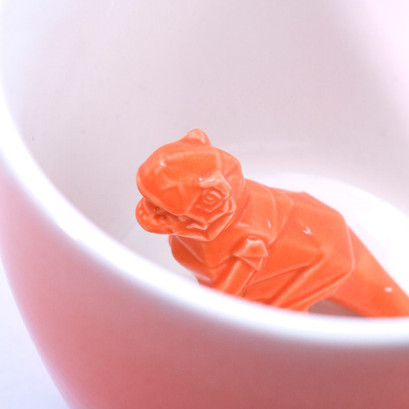 copo Inferior equipado com tartaruga de dinossauro copo de café de cerâmica copo de água xícara de chá