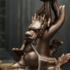 Linha Soquete de Incenso Cerâmica Cachoeira Refluxo Incenso Grande dragão Cerâmica dedos flor de cidra Queimador de Incenso de Retorno de Dragão