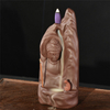 A mobília para a casa Decora A Estátua De Cerâmica Dourada Pequena Buda Queimador de Incenso de Cerâmica