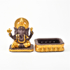 Cerâmica Golden Ganesha Incense Burner Suppler Censador de Cenário Cacho 