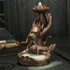 Linha Soquete de Incenso Cerâmica Cachoeira Refluxo Incenso Grande dragão Cerâmica dedos flor de cidra Queimador de Incenso de Retorno de Dragão