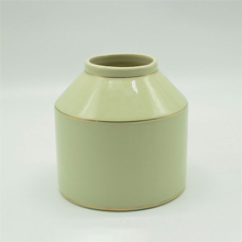 Estilo moderno Pontos brancos Estilo rugby Colorido Dourado Amarelo Corpo alto Personalidade característica Vaso de cerâmica