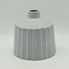 Mobiliário doméstico Decoração Vaso de cerâmica de mesa Decoração de mesa Poliedrosis Vaso de cerâmica branco cinza