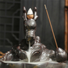 Tópico Incenso Soquete Cerâmica Cachoeira Reflux Incenso Grande Dragão Cerâmica Cerâmica Citron Dragão Backflow Incense Burner