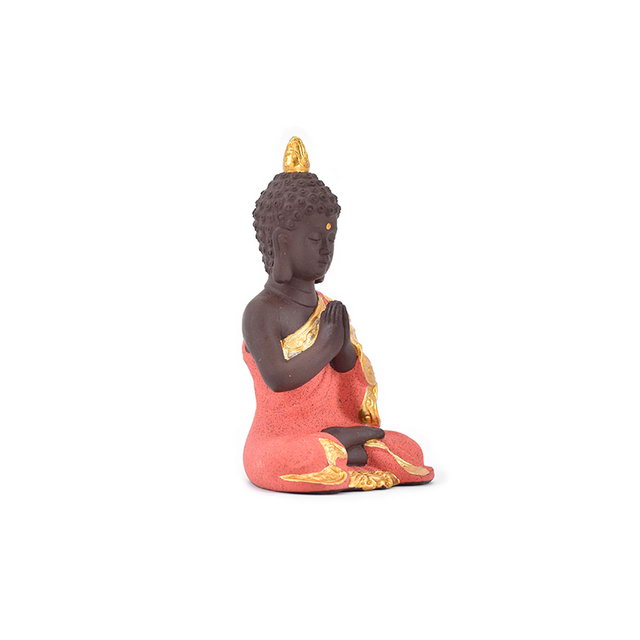 Presente de casamento personalizado decoração de casa cor diferente escolher estatueta Guanyin estátua de Buda de cerâmica dourada