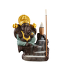 Green Ceramic Ganesha Waterfall Backflow Incense Burner Producedor de Produção