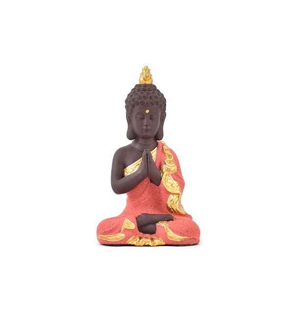 Presente de casamento personalizado decoração de casa cor diferente escolher estatueta Guanyin estátua de Buda de cerâmica dourada
