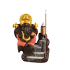 Gold Ceramic Ganesha Waterfall Backflow Incense Burner