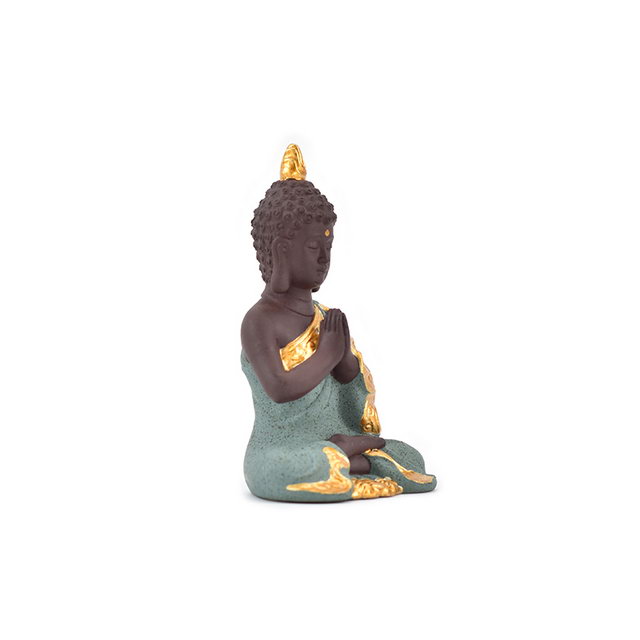 Artesanato artesanal Decoração de Casa Presente de Casamento Cor Diferente Escolha Guanyin Estatueta Estátua de Buda de Cerâmica Dourada