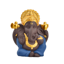 Fornecimento de casamento Decoração de Casa Presente de Casamento Cor Diferente Escolha Estátua de Ganesha de Cerâmica Dourada