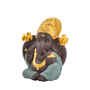A cor diferente do presente de casamento da decoração do OEM escolhe a estátua cerâmica dourada de Ganesha