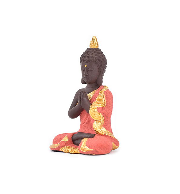 Presente de casamento personalizado decoração de casa cor diferente escolher estatueta Guanyin estátua de Buda de cerâmica dourada